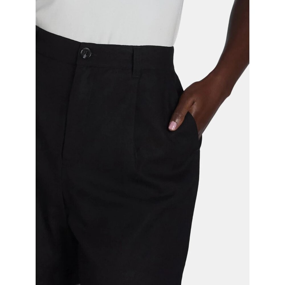 Time and Tru Women Linen Blend Shorts, 5” Inseam, Size XXXL(22), Black Wash - Picture 5 of 5